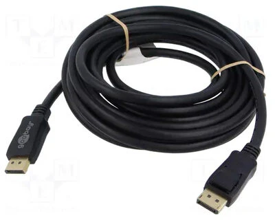Goobay DisplayPort™ 2.0 kabelis, 40 Gbps – laido ilgis 5 m
