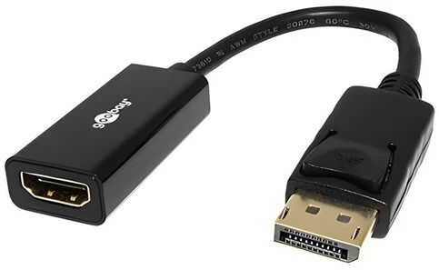 Goobay Kabelis adapteris DisplayPort/HDMI, paauksuotas
