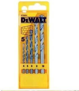 Grąžtas Dewalt grąžtai DO BETONU WIDIA KOMPLET 5elem. 4,5,6,8,10mm