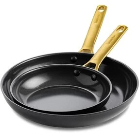 Green Pan Žalias Pan Keptuvė Greenpan GreenPan Padova Reserve 2pc Frying Pan Set 20+26cm Juodas