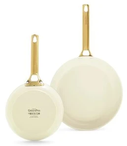 Green Pan Žalias Pan Keptuvė Greenpan GreenPan Padova Reserve 2Tlg Keptuvė Set 20+26cm Kremas Baltas