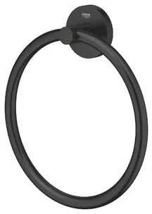 Grohe towel ring Start, matt juodas