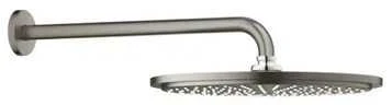 Grohe Rainshower Cosmo 310 1sr dušo galva su laikikliu iš sienos 380mm, 8L/min, brushed hard graphite