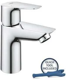 Grohe Start Edge S kriauklės maišytuvas su atidarymo mechanizmu paspaudimu, chromuotas