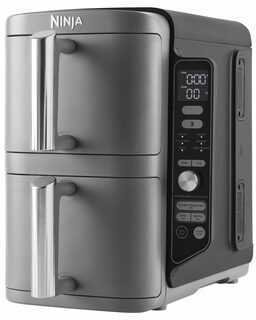 Karšto oro gruzdintuvė Ninja Double Stack XL, 2 lygių, 9,5 l, SL400EU, Tamsiai pilka