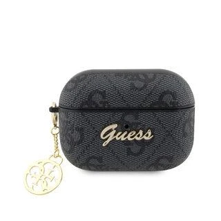 Guess GUAP2G4GSMK AirPods Pro 2 (2022/2023) dėklas juodos spalvos 4G Charm Collection