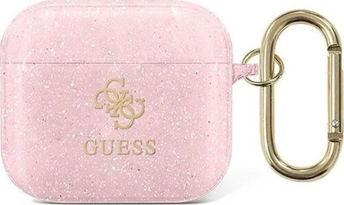 Guess GUA3UCG4GP „AirPods 3“ dėklas, rožinė, „Glitter Collection“