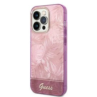 Dėklas GUESS GUHCP14MHGJGHP IPHONE 14 PLUS / 15 PLUS 6.7 "Rožinis / Rožinis HARDCASE JUNGLE COLLECTION