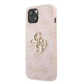 Apple iPhone 13 6,1″ Guess dėklas 4G Big Metal Logo GUHCP13M4GMGPI rožinės spalvos