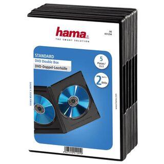 1x5 Hama DVD-Double Jewel Case juodas 51294