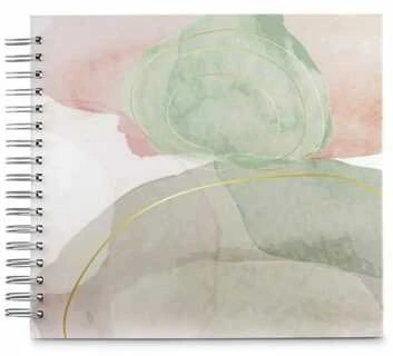 Hama Watercolor žalias 7603 28x24 50 baltas Pages Spiral-Album