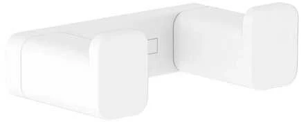 Dvigubas rankšluosčių kabliukas Hansgrohe AddStoris 41755700, baltas matinis