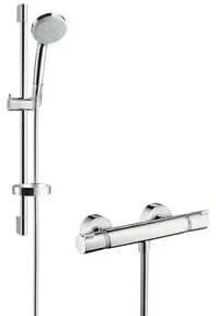 Hansgrohe Ecostat Comfort Combi/Croma 100 Vario dušo kompl. su dušo termostatu. 650 mm. chromas