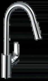 Hansgrohe Focus 240 virtuvinis maišytuvas su ištraukiamu snapu, chromas