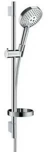 Hansgrohe dušas komplekts Raindance Select S 120 3jet Unica`S Puro, 650 mm, ar ziepju trauku, hroms