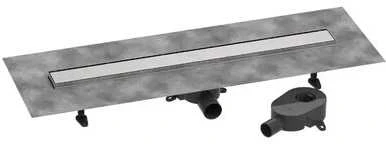 Hansgrohe dušas kanāls RainDrain Go, 800 mm, flīzējams, brushed stainless steel