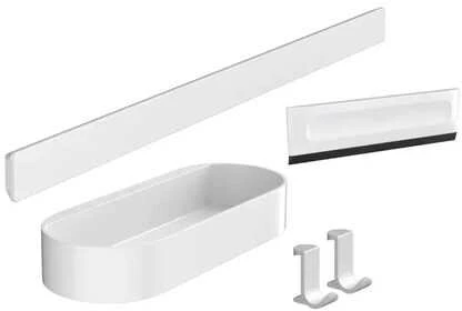 Vonios aksesuarų rinkinys Hansgrohe WallStoris, 27967700, baltas matinis