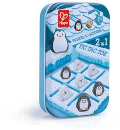 HAPE 2in1 žaidimai Tic Tac Toe/Snakes&Ladders, E0478A