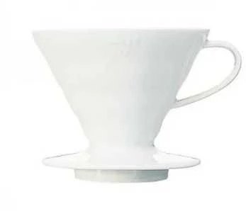 Keraminis kavos lašintuvas Hario V60-02 Baltas