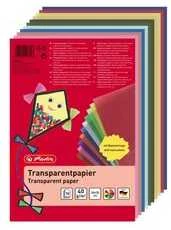 Herlitz A4 formato spalvotas popierius žibintams Permatomas