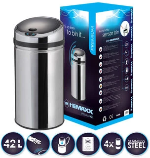 HiMAXX Premium 42 L šiukšlių dėžė su jutikliu