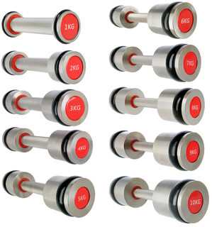 Chromuotas hantelis HMS HH - 2 x 9kg