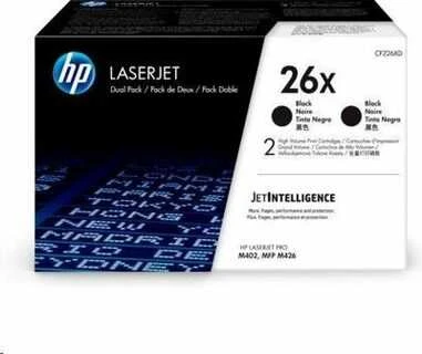 Hewlett Packard (HP) HP No.26X (CF226XD), juoda kasetė