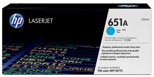 Hewlett Packard (HP) Tonerio Kasetė - HP 651 CE341AC, Puslapių Išeiga Iki 16,000 Puslapių, Mėlyna