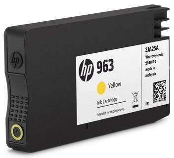 Hewlett Packard (HP) Rašalo Kasetė - HP 963 Geltona Rašalo Kasetė 10.7ml, Iki 700 Puslapių