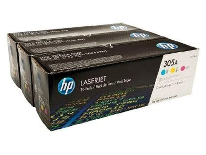 Hewlett Packard (HP) HP 305A LJ Pro 400/300, Color M351/M375/M475/M451 series C,M,Y rinkinys (kiekvienas 2 600 puslapių)