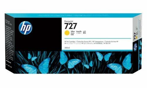 Hewlett Packard (HP) HP 727 300 ml rašalo kasetė geltona