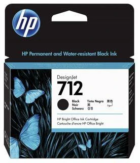 Hewlett Packard (HP) HP 712 38 ml juoda DesignJet rašalo kasetė