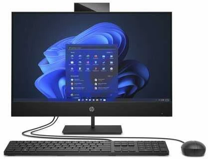 Stacionarus kompiuteris Hewlett Packard (HP) HP AIO ProOne 440G9 23.8NT i3-14100T, 1x8GB, 512GB M.2, Intel HD DP+HDMI IN, WiFi 6+BT, usb kl. pelė, 120W,FDOS,3m vietoje