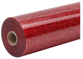 HTVRONT blizganti termo perdavimo plėvelė, 30,5 cm x 90 cm (raudona)