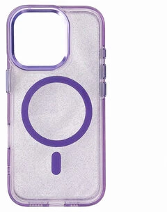 Hurtel Blizgus MagSafe iPhone 16 Plus – dėklas telefonui violetinės spalvos