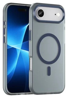 Hurtel Dėklas Magnetic Abrasive, skirtas iPhone 17 Air, suderinamas su MagSafe – mėlynos spalvos