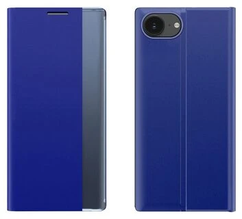 Hurtel Naujas Sleep dėklas iPhone 16e atverčiamas dėklas su stovu – mėlynos spalvos