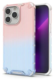 Hurtel Ombre Protect iPhone 13 Pro šarvuotas dėklas telefonui, rožinės ir mėlynos spalvos