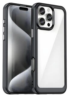 Hurtel Outer Space gelinis dėklas iPhone 16 Pro Max – dėklas telefonui juodos spalvos