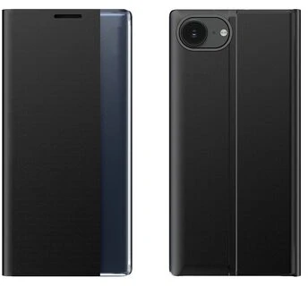 Hurtel Naujas Sleep dėklas iPhone 16e atverčiamas dėklas su stovu – juodos spalvos