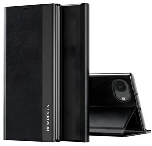 Hurtel „Sleep“ dėklas „Pro“, skirtas „iPhone 16e“, su „Flip and Stand“ funkcija – juodos spalvos