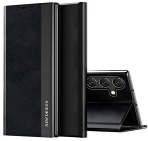 Hurtel Sleep Case Pro dėklas su atlenkiamu dangteliu ir stovu Samsung Galaxy A56 – dėklas telefonui, juodos spalvos