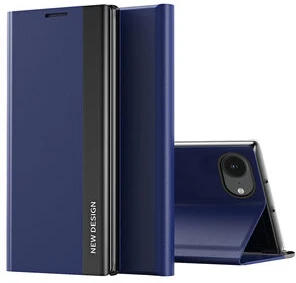 Hurtel „Sleep“ dėklas „Pro“, skirtas „iPhone 16e“, su „Flip and Stand“ funkcija – mėlynos spalvos