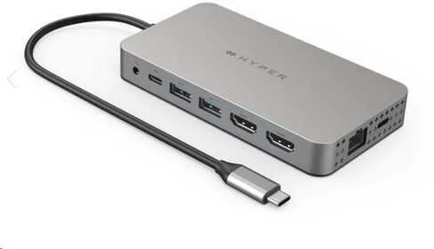 Apple „Hyper Drive Dual HDMI 10-in1 Travel Dock“, skirtas „MacBook“.