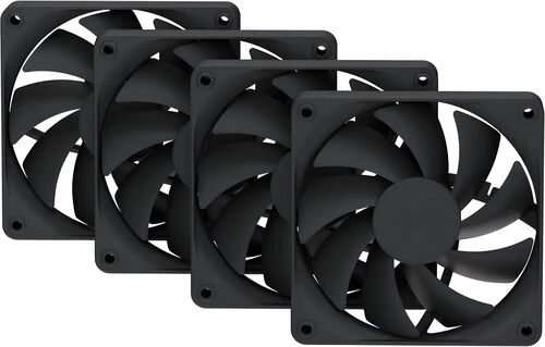 HYTE FA12 ventiliatoriai, 4 vnt. – 120 mm, žingsnis Juodas