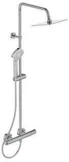 Stacionari dušo sistema Ideal Standard Ceratherm T100, Evo Diamond 200x200 mm galva ir rankiniu dušu, chrom