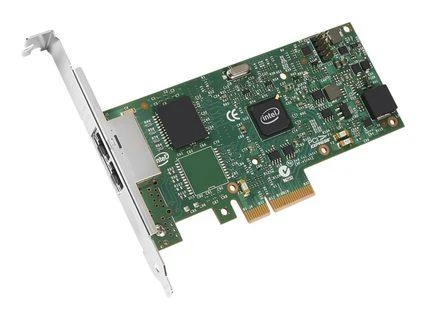 Intel I350-T2 tinklo adapteris 2x Gigabit LAN PCIe Low Profile masinis