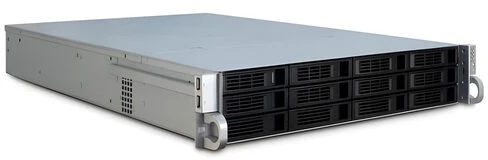 Serveris Inter-Tech 2U-2412, Rack, Server-case - juodas, 2 Hheneinheiten