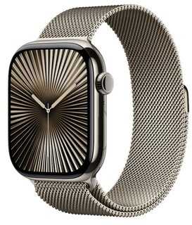 Išmanusis laikrodis Apple Watch Series 10 LTE 46mm natūralaus titano korpusas su natūralia Milano apyranke - M/L