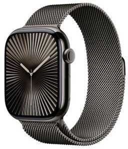 Išmanusis laikrodis Apple Watch Series 10 LTE 42mm titano korpusas su Milanese apyranke Slate